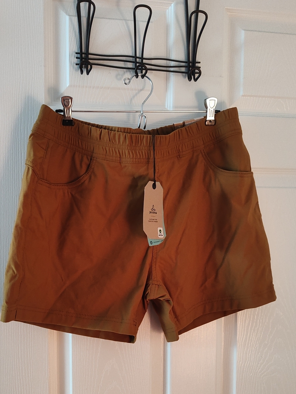 Prana Women's Athletic Shorts in Rust Brown